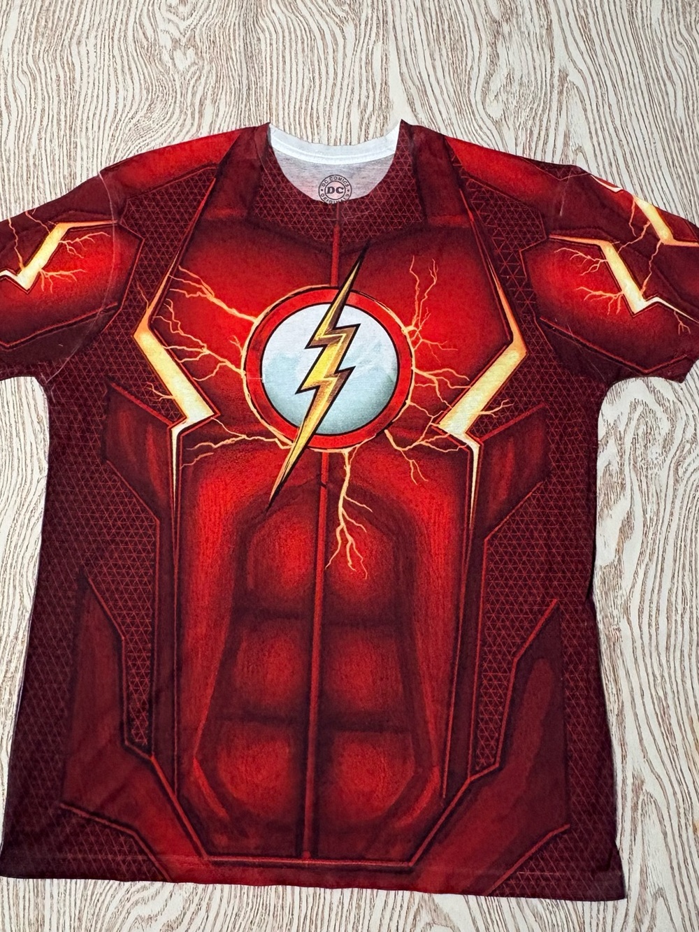 DC Comics Red Flash Lightning Bolt Short Sleeve Tee
